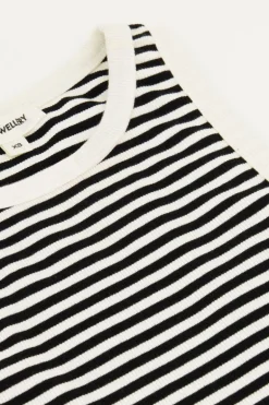 Zwart En Wit Gestreepte Top