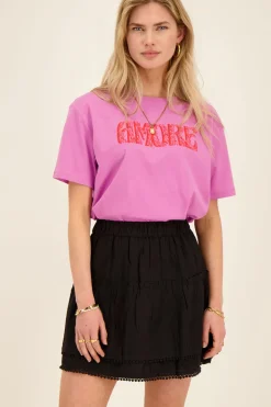 Zwart Rokje Met Pompons