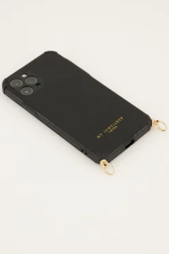 Zwart Telefoonhoesje Croco Print