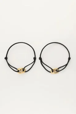 Zwarte Forever Connected Armband