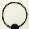 Zwarte Koord Choker Met Satijnen Bloem