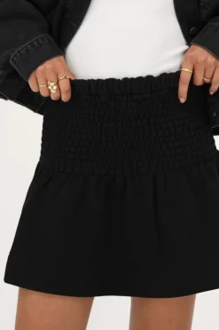 Zwarte Minirok Met Elastieken Band