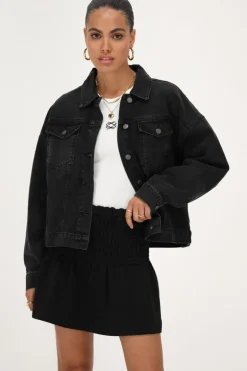 Zwarte Minirok Met Elastieken Band